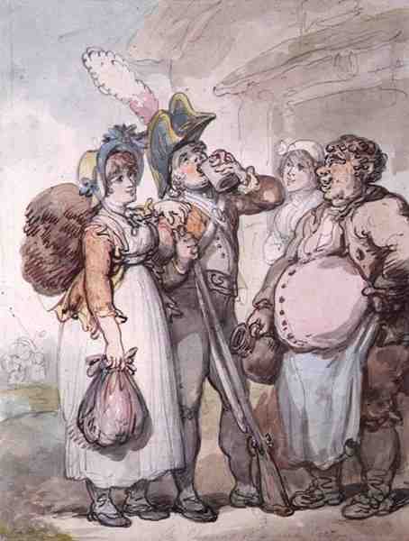 "Die Reize einer roten Uniform" von Thomas Rowlandson