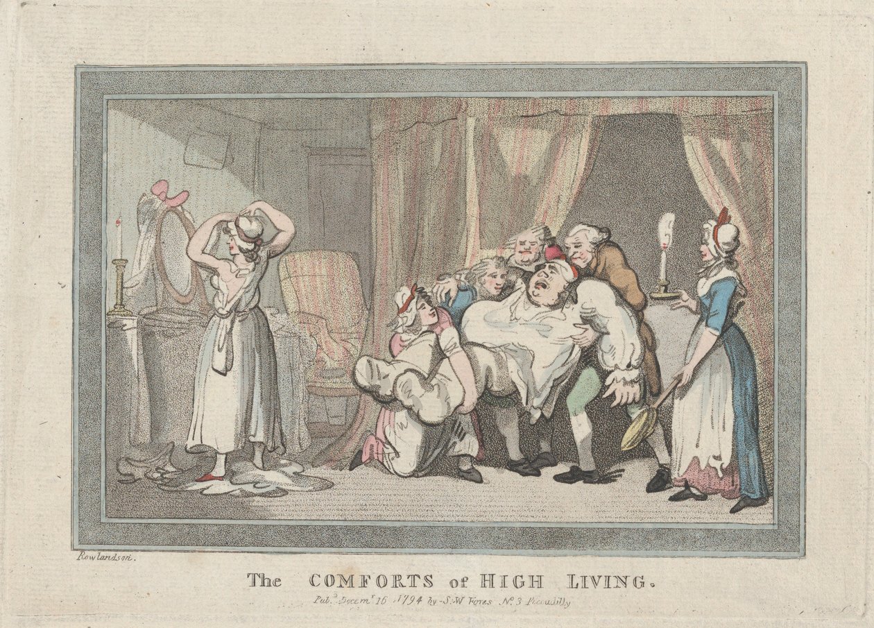 Die Annehmlichkeiten des guten Lebens, 16. Dezember 1794 von Thomas Rowlandson