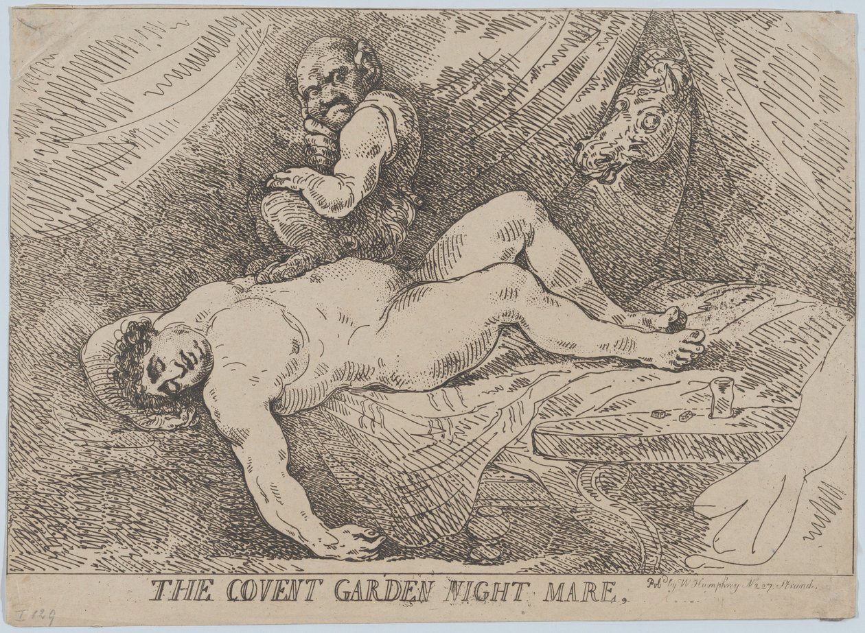 Der Covent Garden Albtraum, 20. April 1784 von Thomas Rowlandson