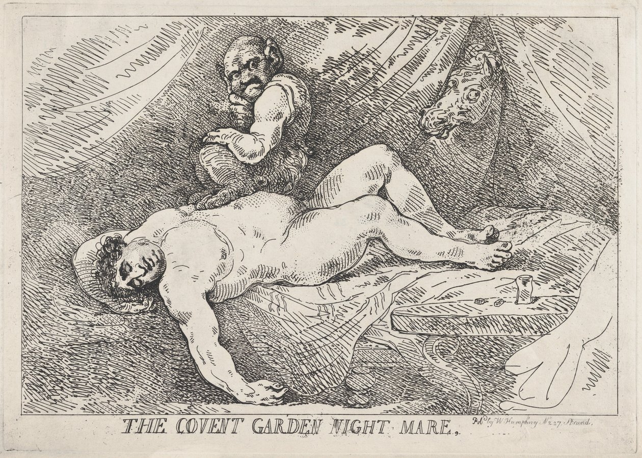 Der Alptraum von Covent Garden, 20. April 1784 von Thomas Rowlandson