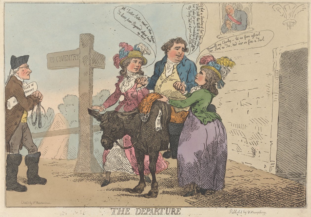 Die Abreise von Thomas Rowlandson