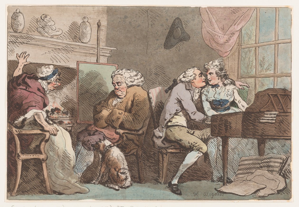 Die Entdeckung, 15. Juni 1796 von Thomas Rowlandson