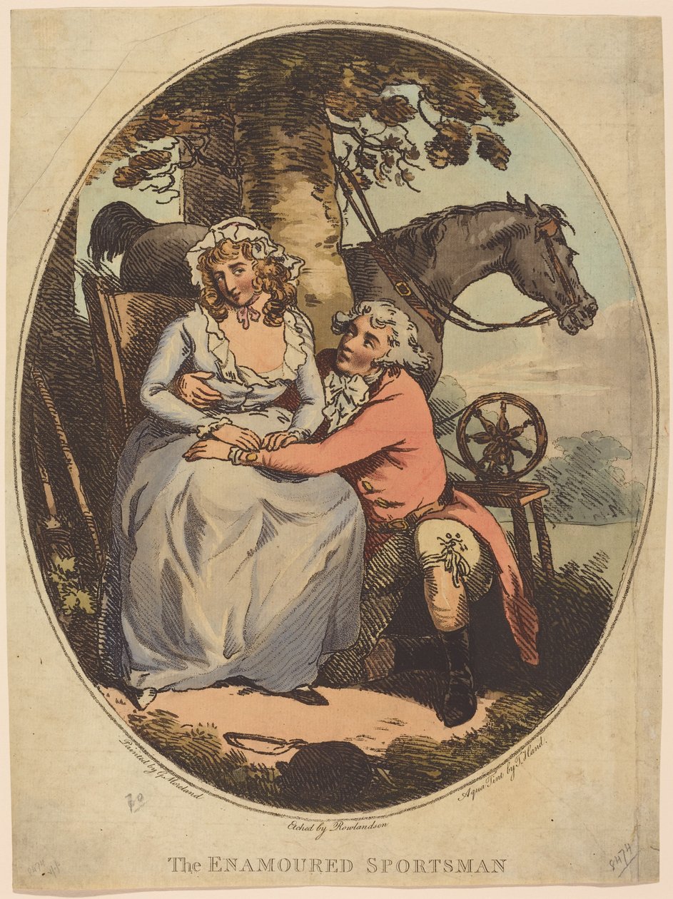 Der verliebte Jäger von Thomas Rowlandson