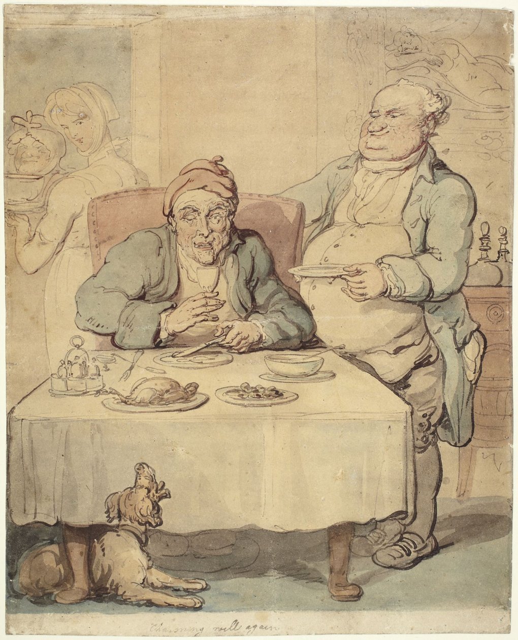 Der Epikureer; Wieder gut bezaubernd von Thomas Rowlandson