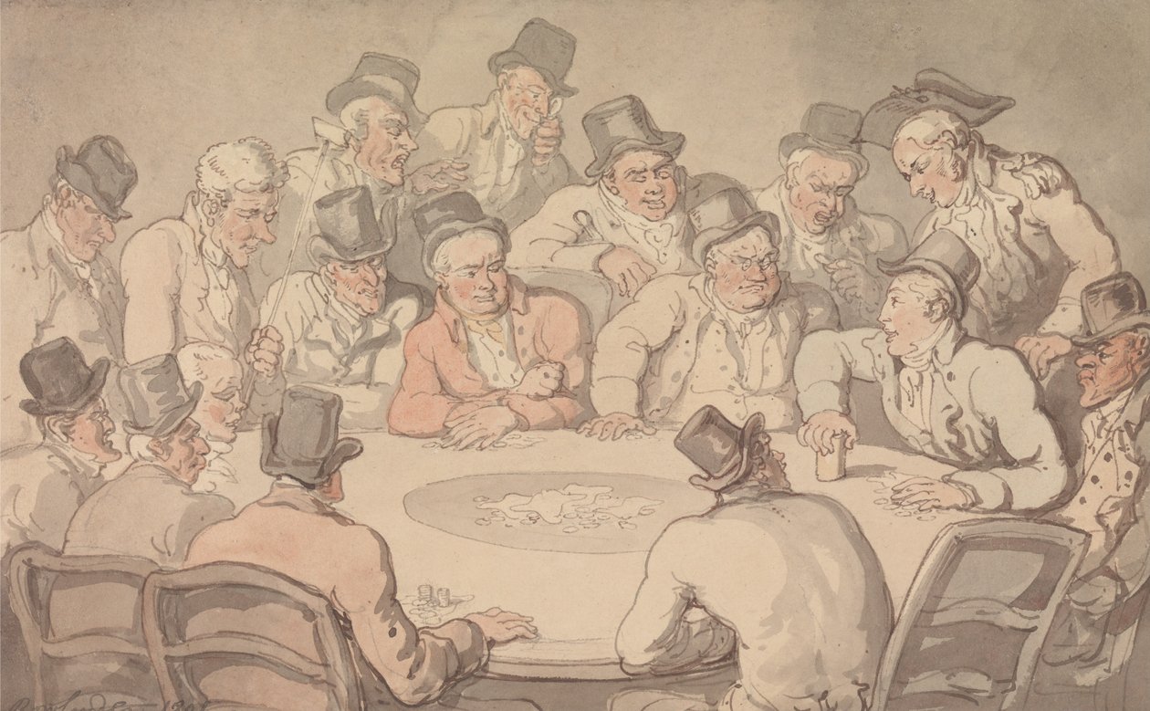 Der Spieltisch von Thomas Rowlandson