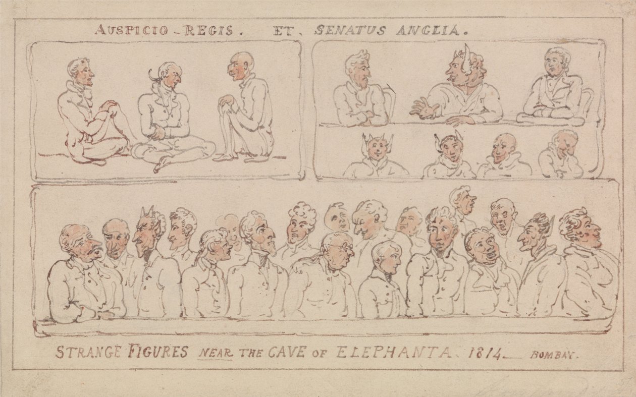 Der Großmeister oder die Abenteuer von Qui Hi? in Hindustan von Thomas Rowlandson