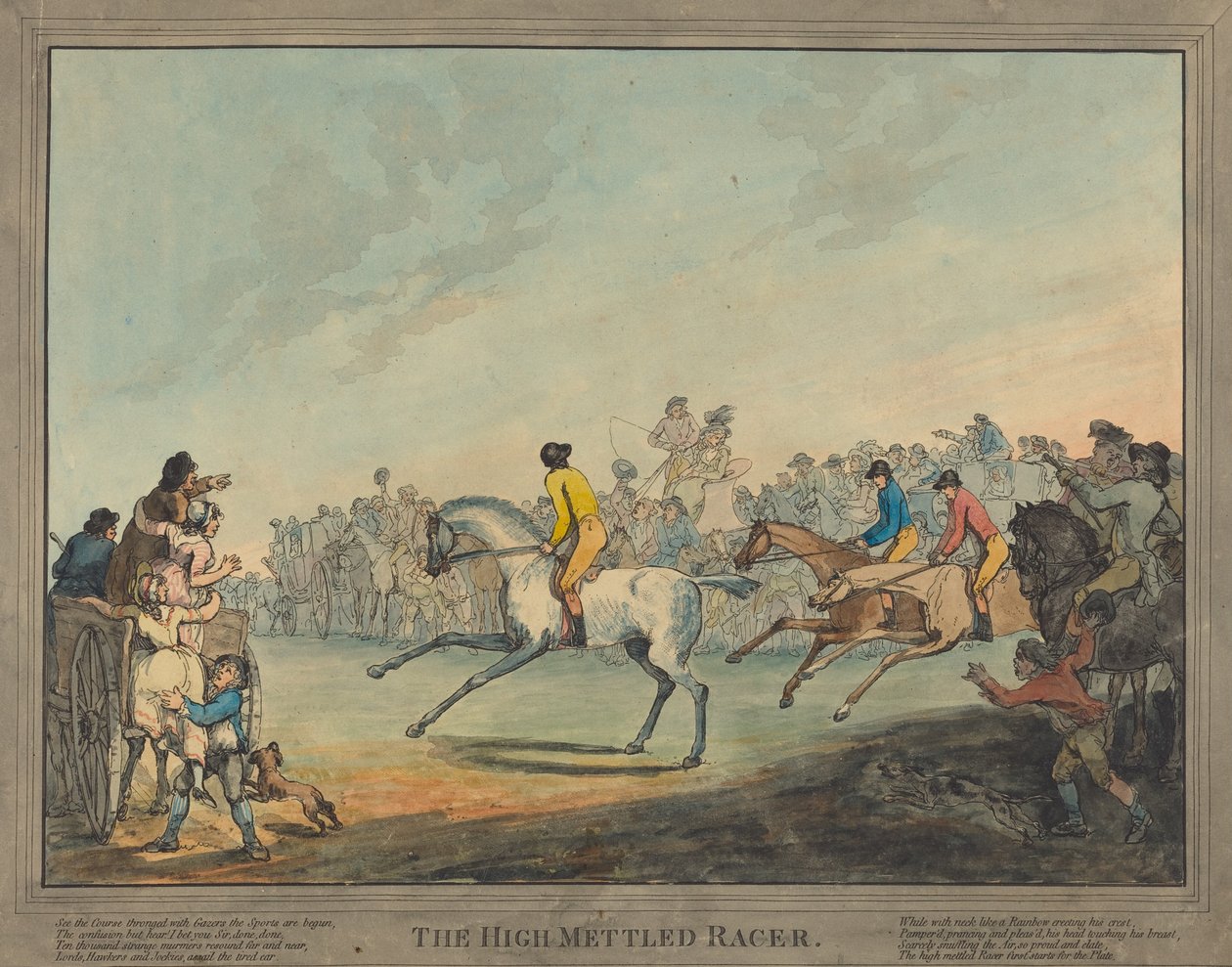 Der hochmütige Renner von Thomas Rowlandson