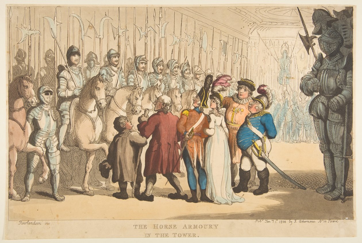 Die Pferderüstung im Turm von Thomas Rowlandson
