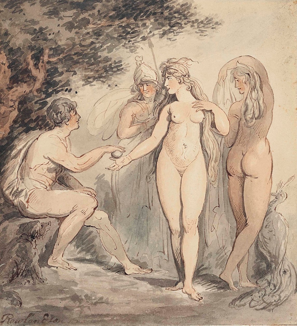 Das Urteil des Paris von Thomas Rowlandson