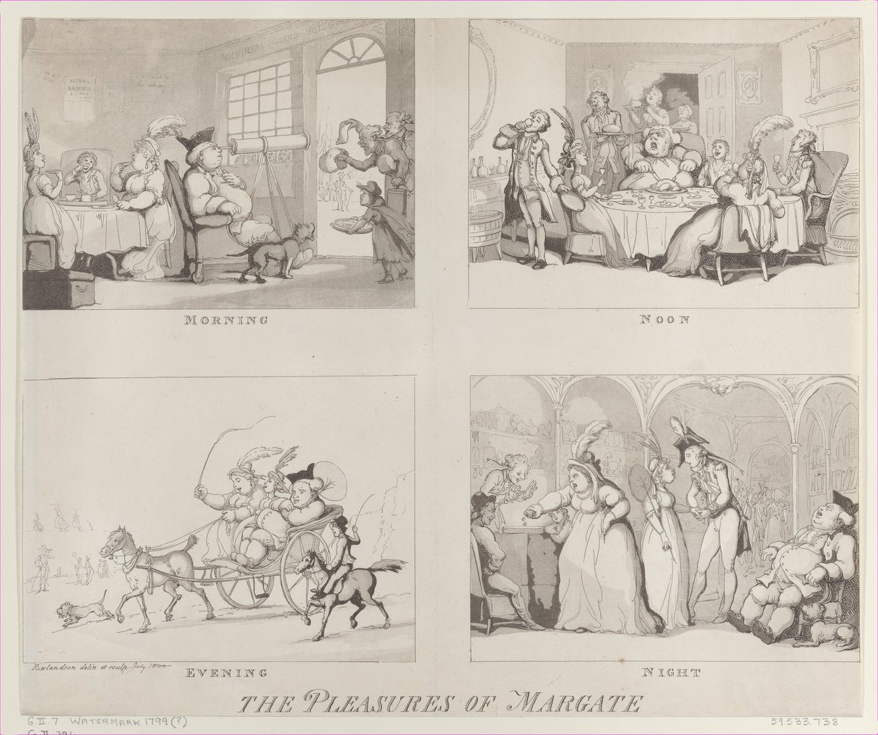 Die Freuden von Margate von Thomas Rowlandson