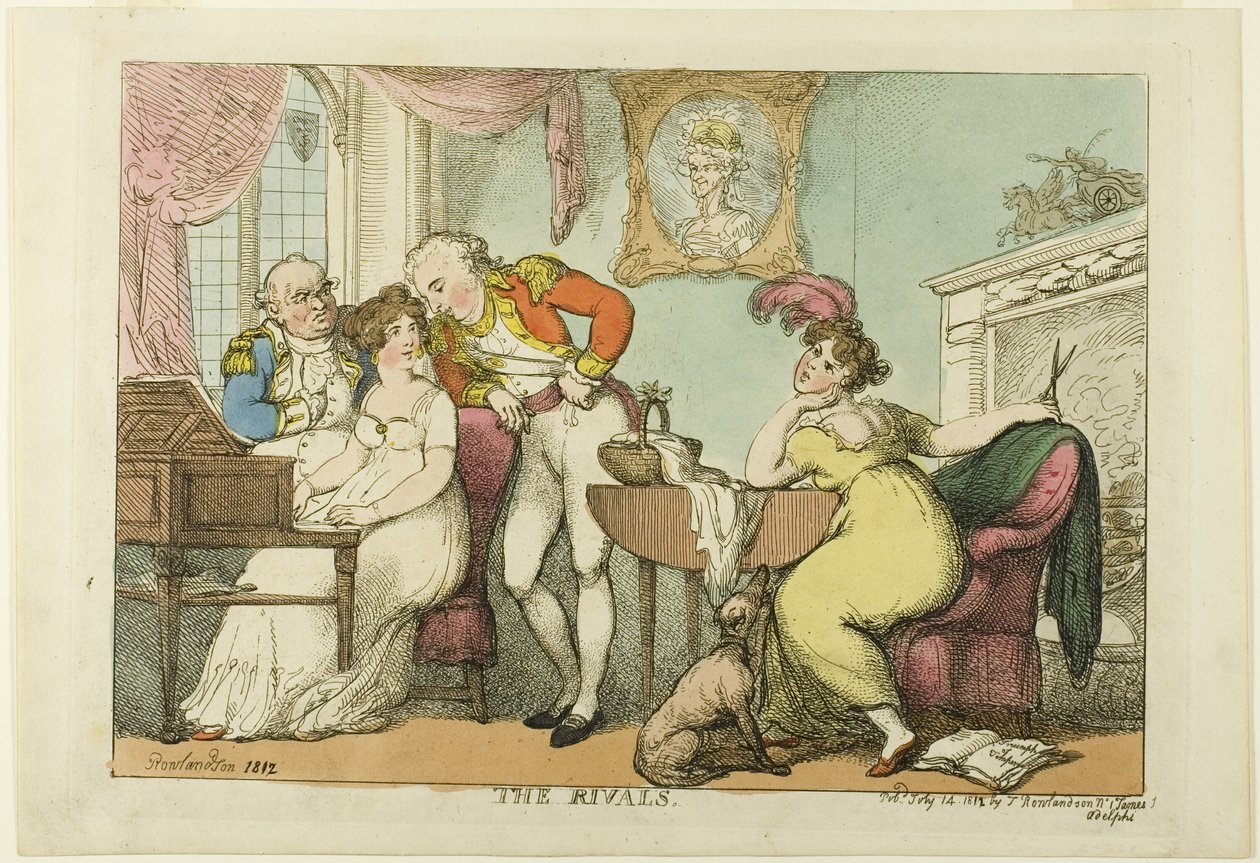 Die Rivalen von Thomas Rowlandson