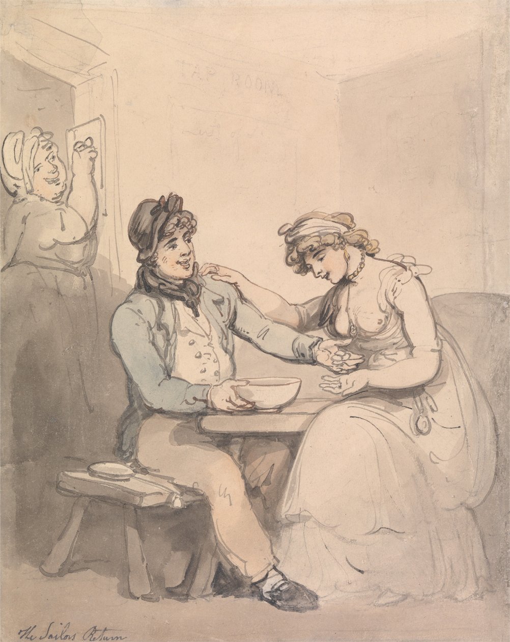 Die Rückkehr des Seemanns von Thomas Rowlandson