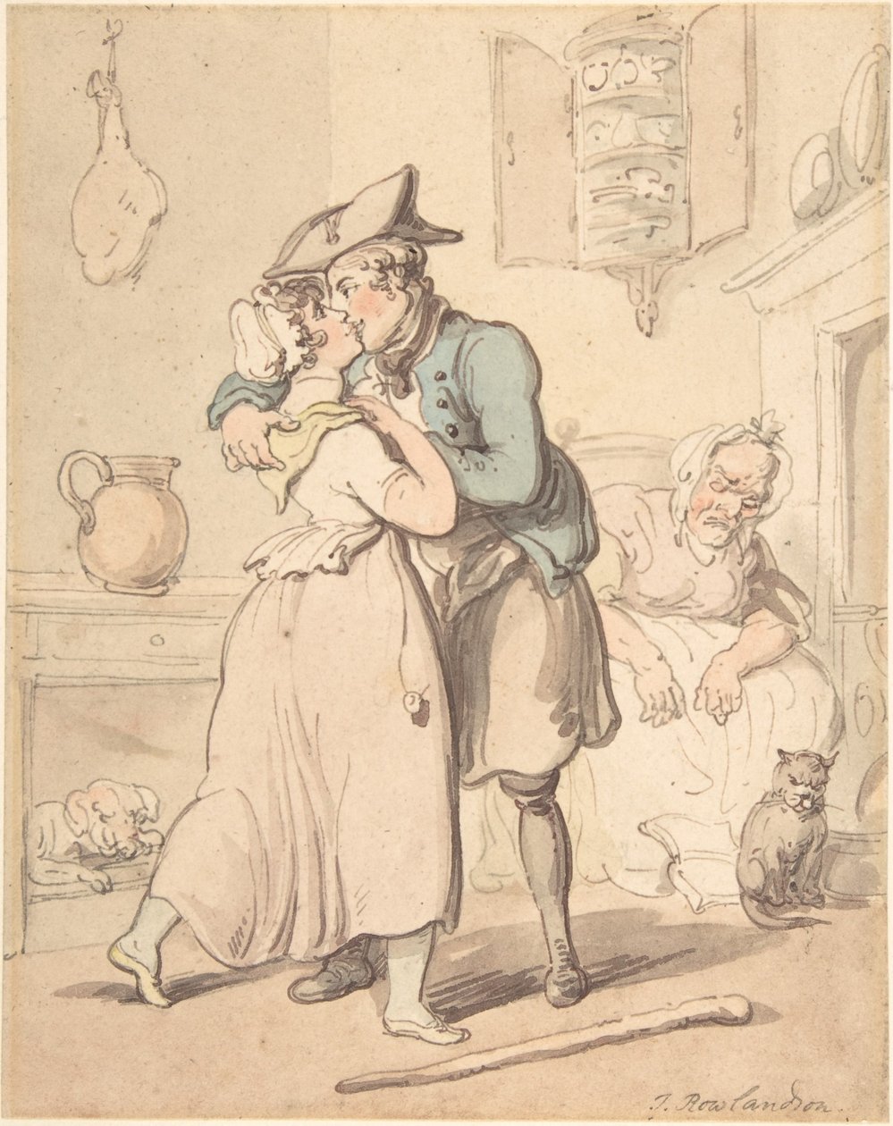 Die Rückkehr des Seemanns aus dem aktiven Dienst von Thomas Rowlandson
