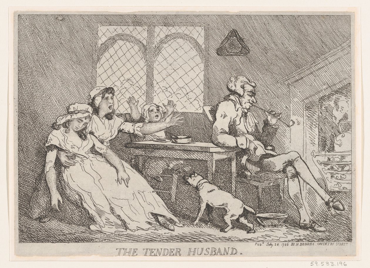 Der zärtliche Ehemann, 28. Juli 1786 von Thomas Rowlandson