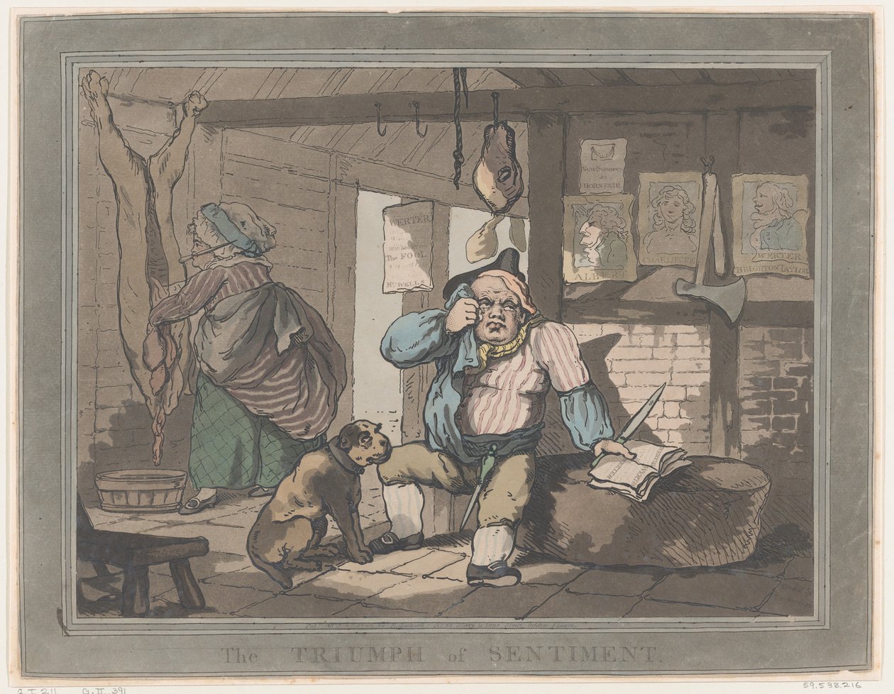 Der Triumph des Gefühls, 15. Januar 1787 von Thomas Rowlandson