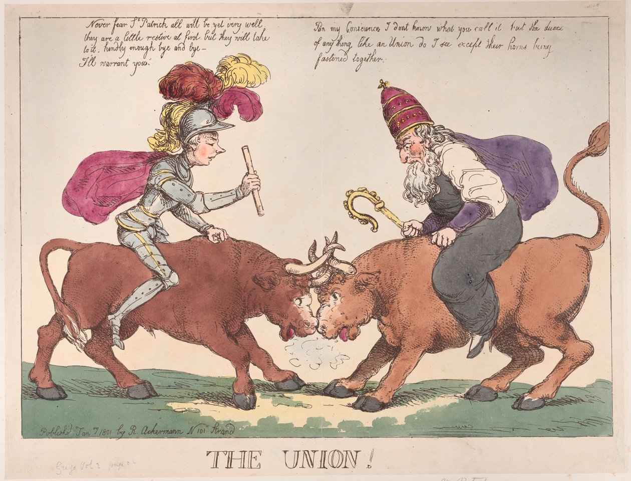Die Union, 1. Januar 1801 von Thomas Rowlandson
