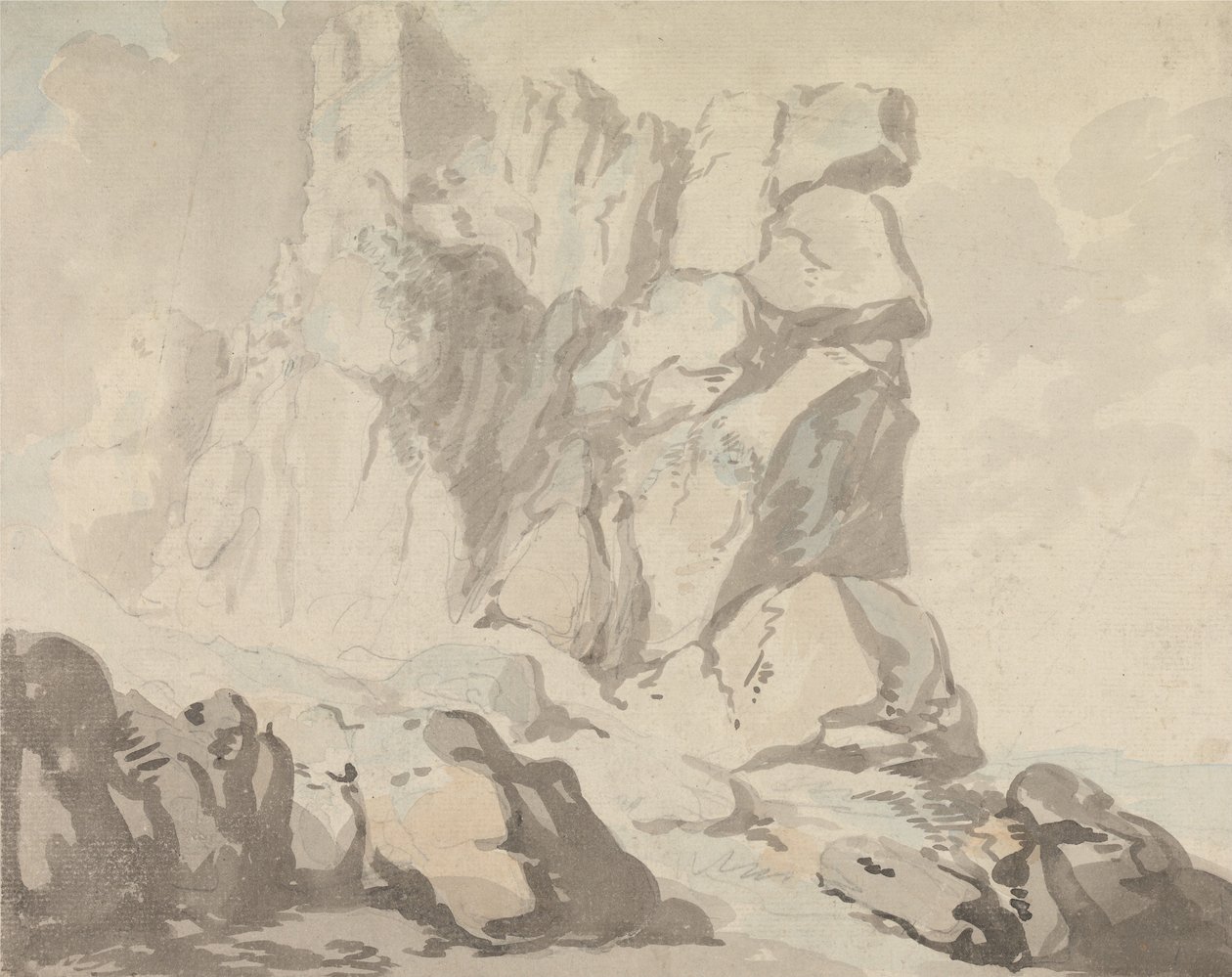 Burg Tintagel von Thomas Rowlandson