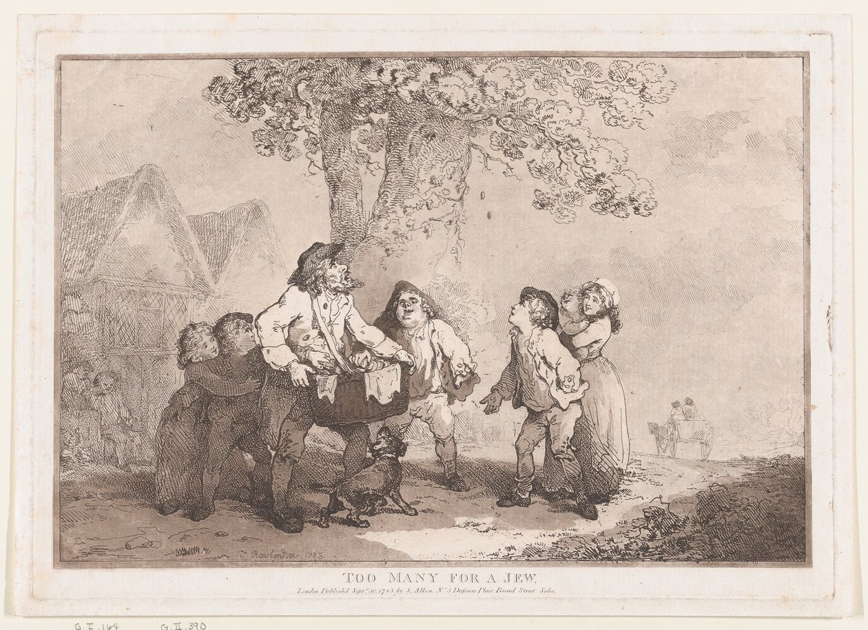 Zu viele für einen Juden, 20. September 1785 von Thomas Rowlandson