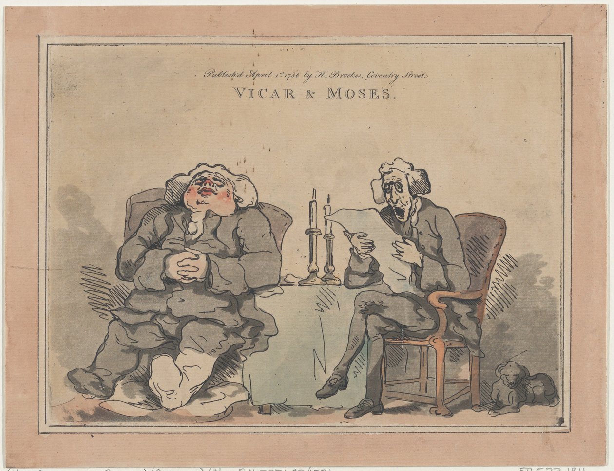 Vikar & Moses von Thomas Rowlandson