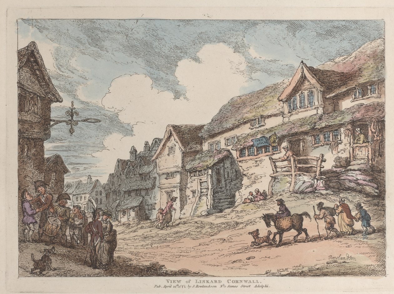 Ansicht von Liskard, Cornwall von Thomas Rowlandson