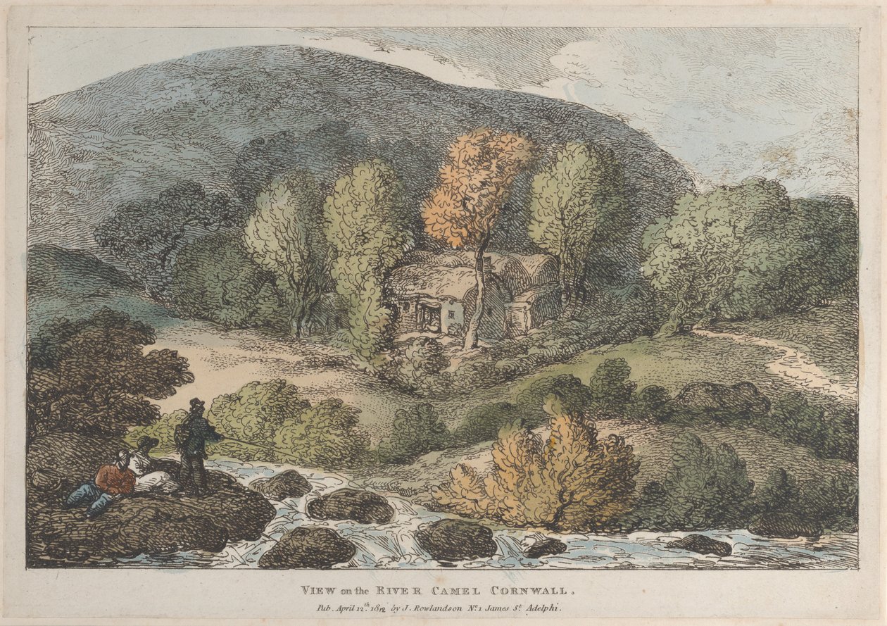 Blick auf den Fluss Camel in Cornwall von Thomas Rowlandson