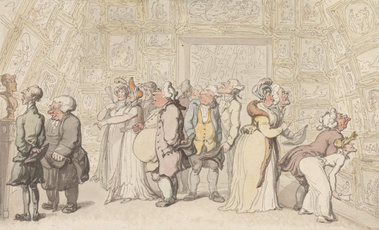 Besichtigung in der Royal Academy von Thomas Rowlandson