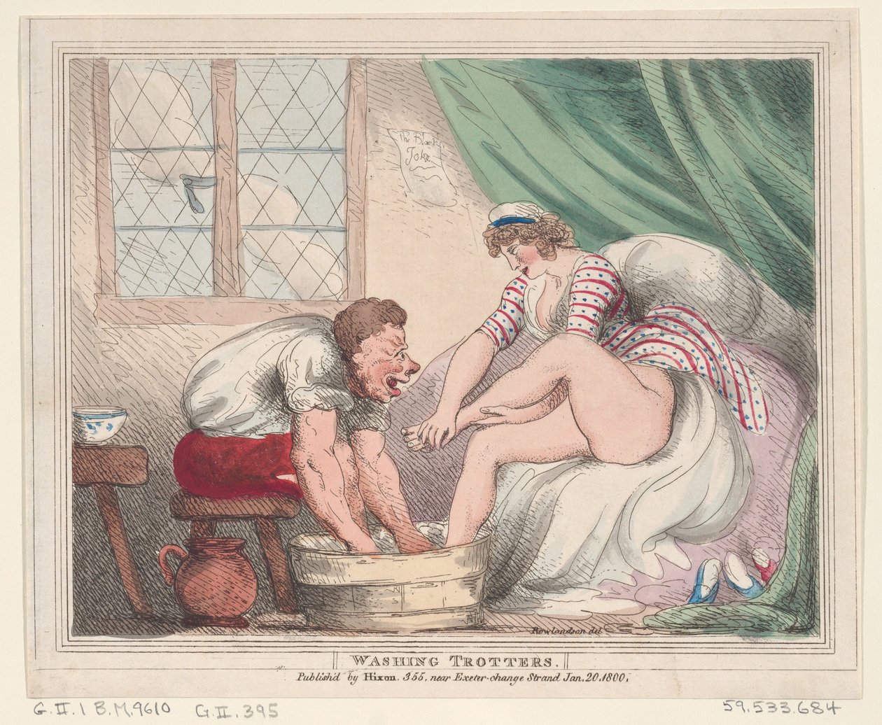 Waschen von Schweinefüßen, 20. Januar 1800 von Thomas Rowlandson