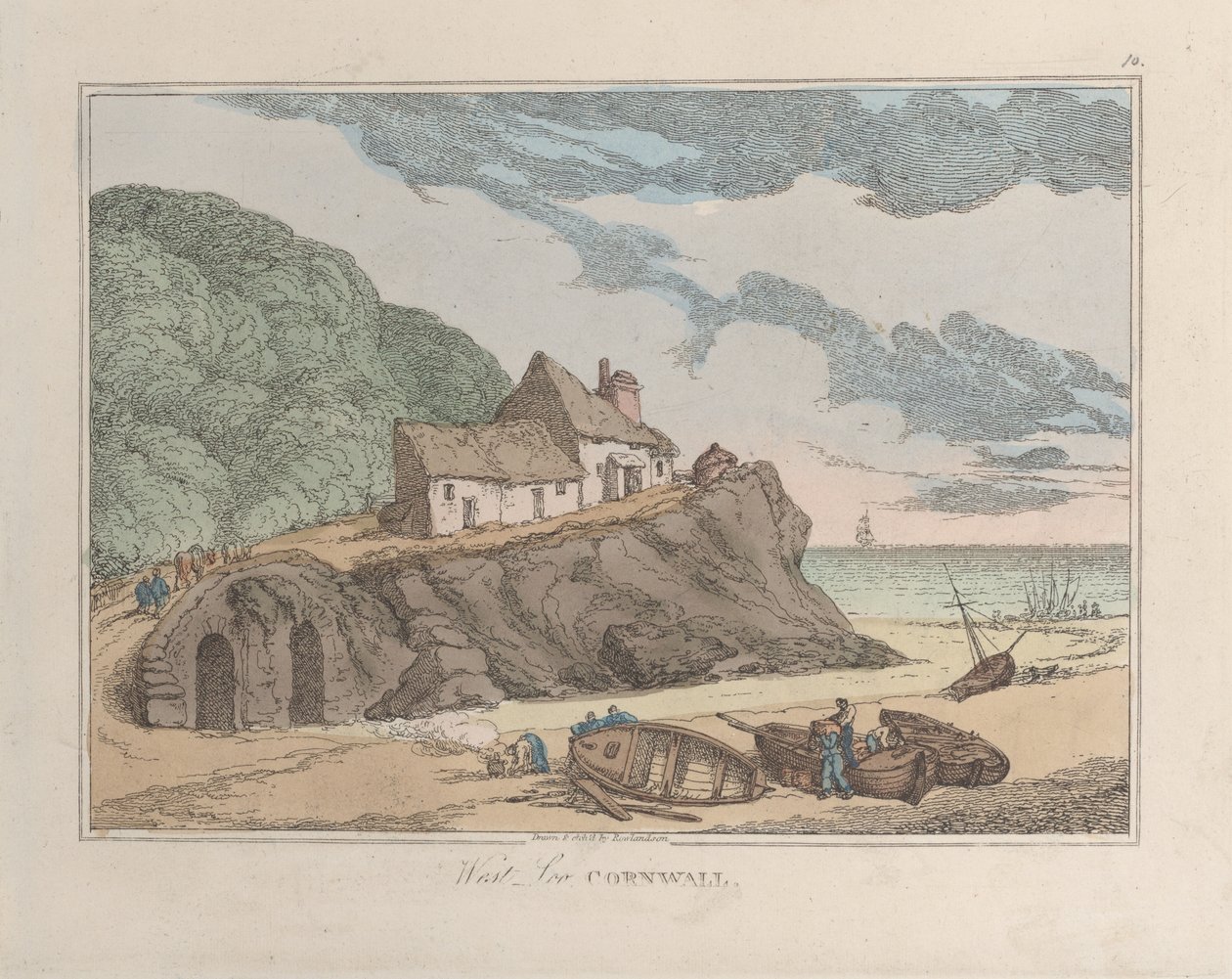West Loo, Cornwall von Thomas Rowlandson