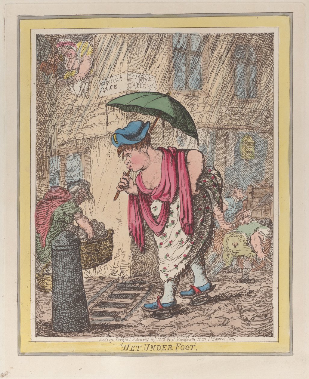 Nass unter den Füßen von Thomas Rowlandson