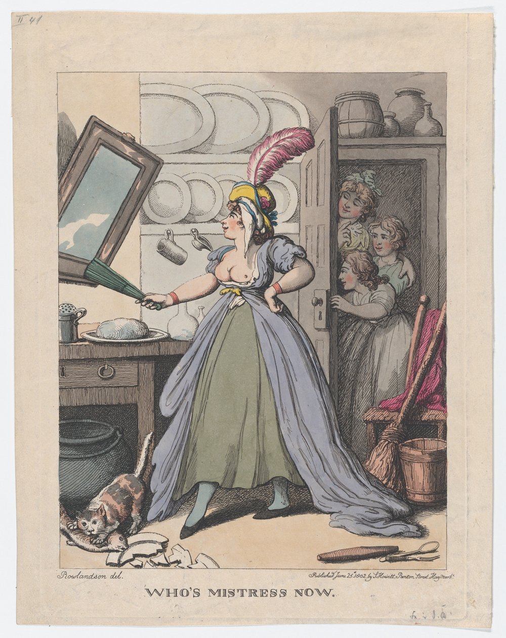 Wer ist jetzt die Herrin, 25. Juni 1802 von Thomas Rowlandson