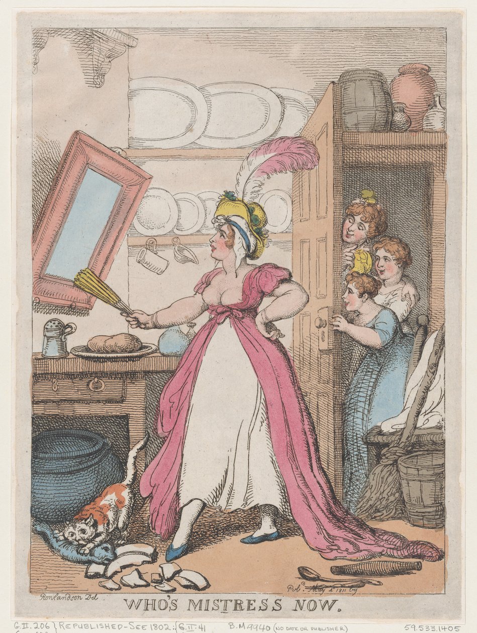 Wer ist jetzt die Herrin? von Thomas Rowlandson