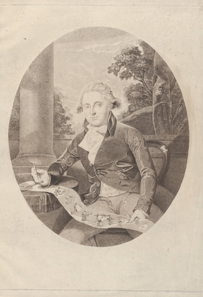 Henry William Bunbury zeichnet sein langes Menuett, 1789 von Thomas Ryder