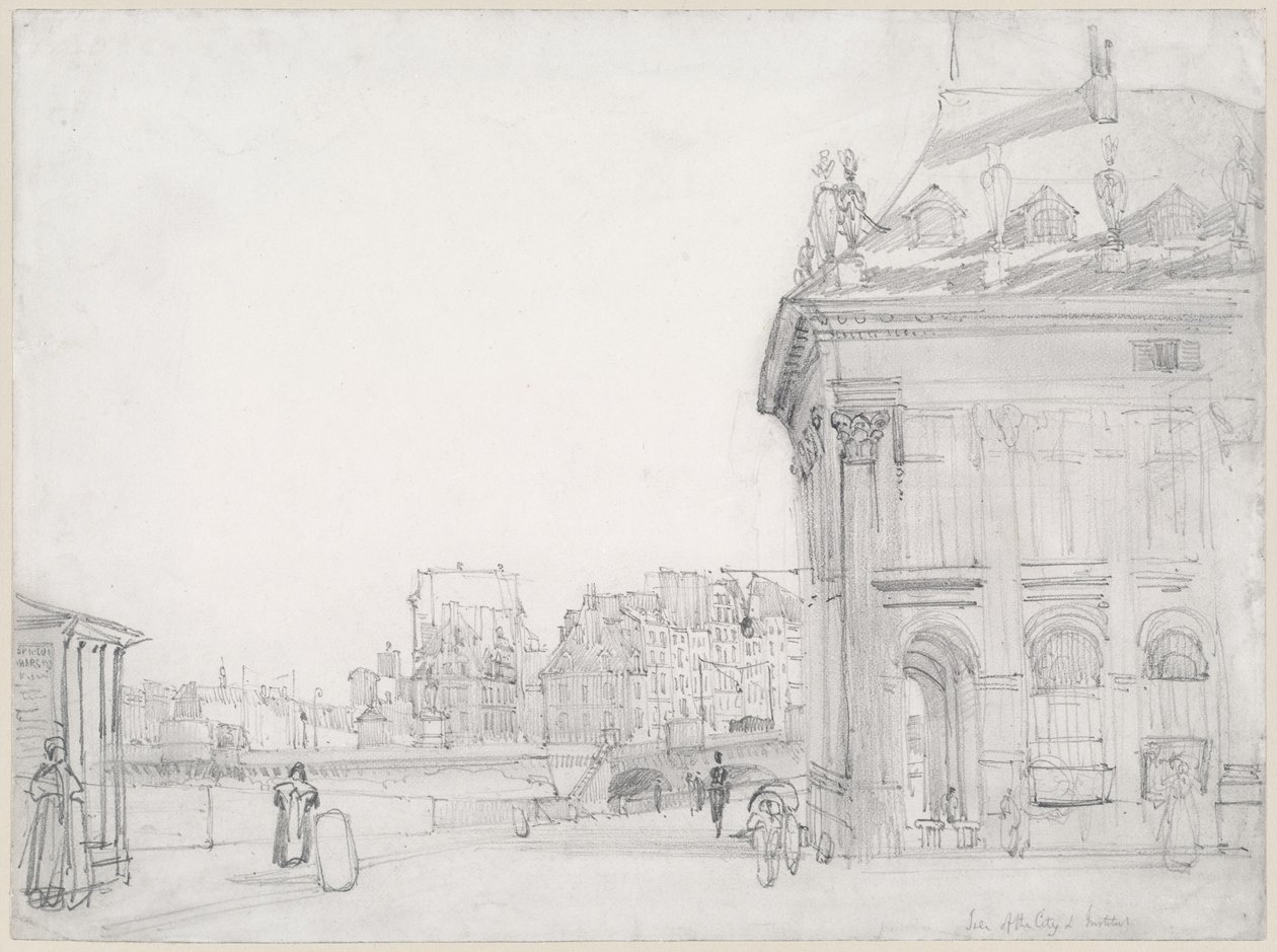 Île de la Cité vom Institut, Paris von Thomas Shotter Boys
