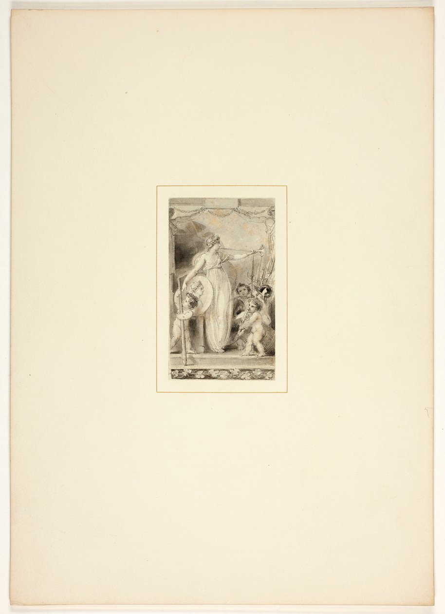Studie für eine Platte aus The Task von Thomas Stothard