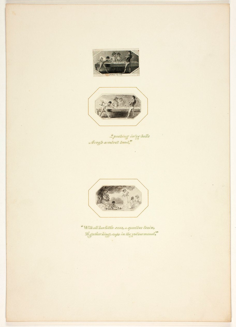 Studie für eine Platte aus Die Aufgabe von Thomas Stothard