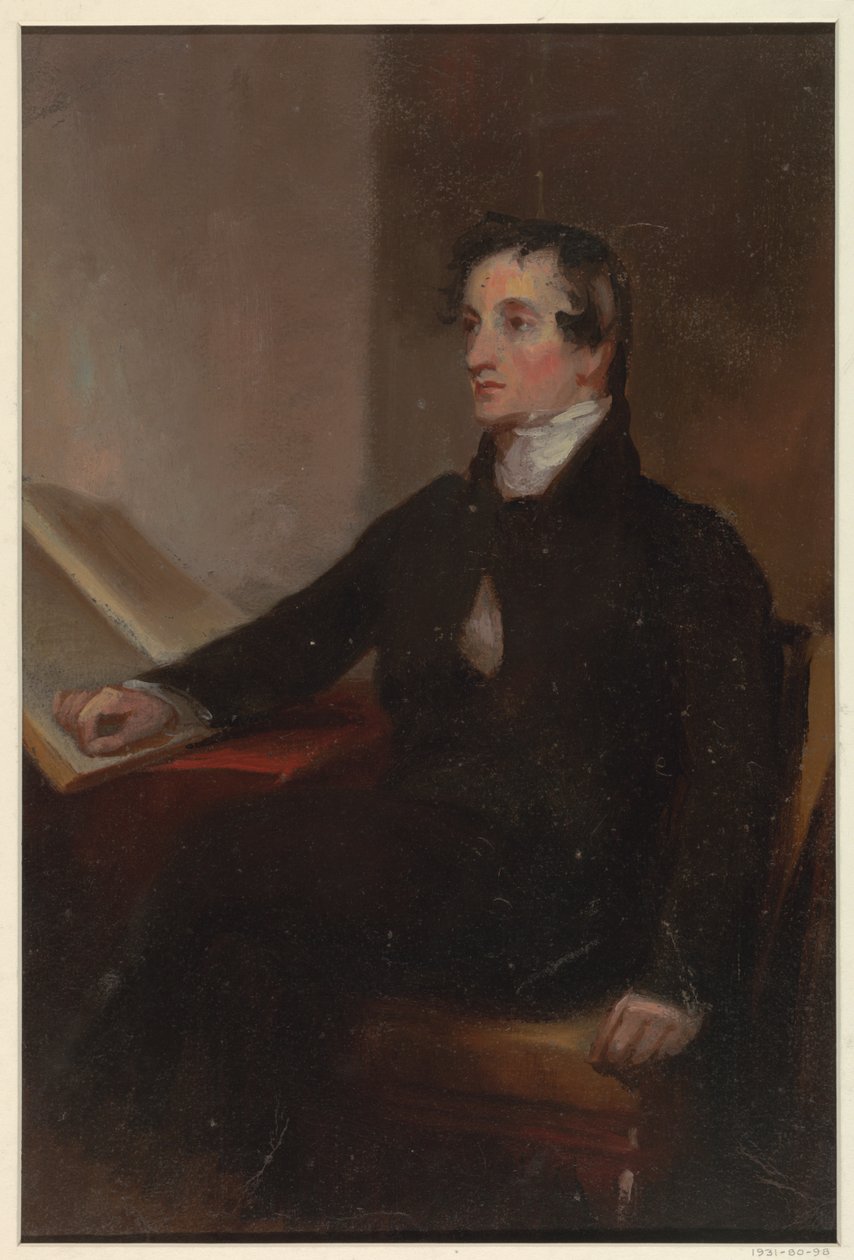 Studie für "Der Reverend Thomas Stockton," San Francisco Museum of Fine Arts, San Francisco, CA von Thomas Sully