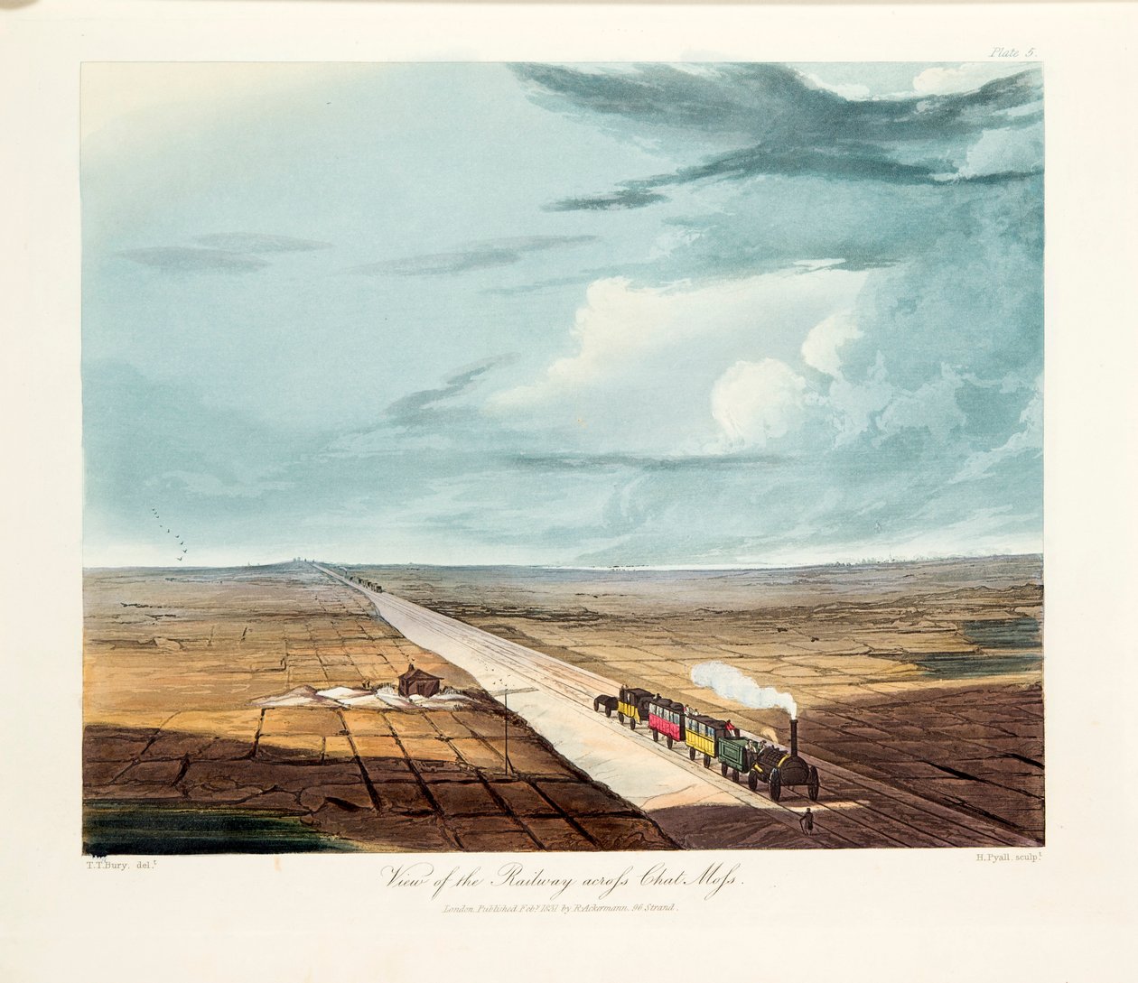 Rainhill-Brücke, Chat Moss, bei Liverpool, 1831 von Thomas Talbot Bury
