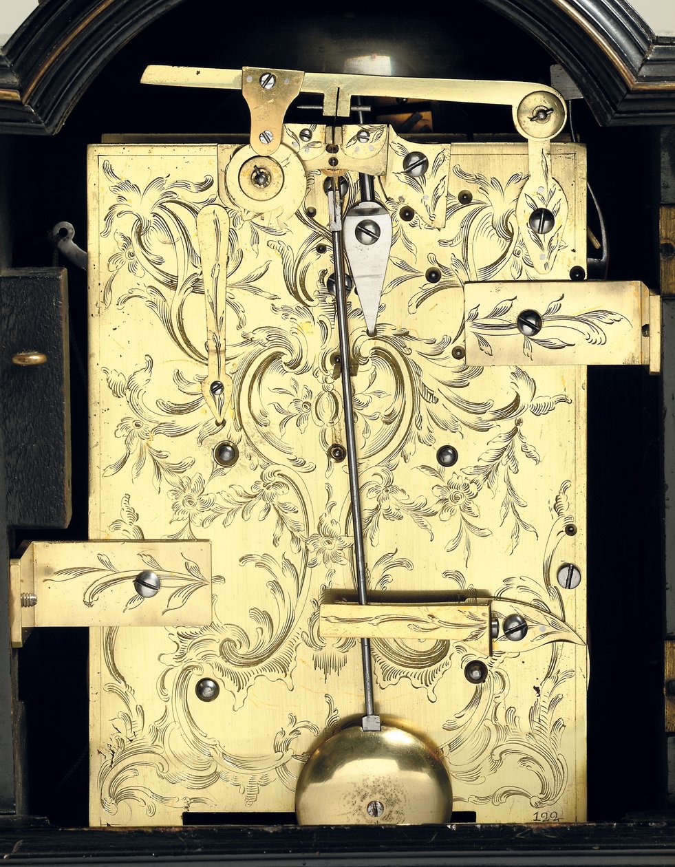 Detail einer George-III-Tischuhr, ca. 1770 von Thomas Wagstaff or Wagstaffe