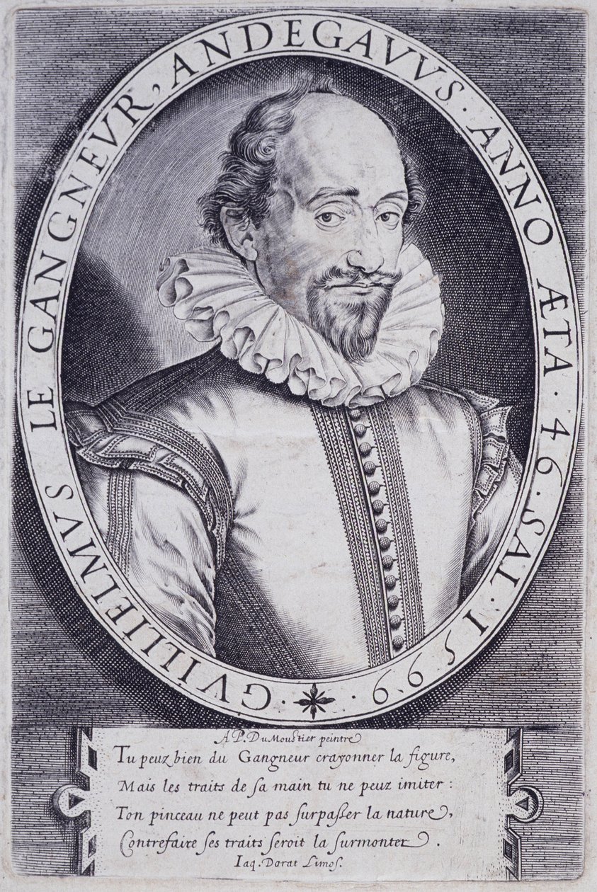 Porträt von Guillaume Le Gangneur (1553-1624), Sekretär der Kammer des Königs von Frankreich von Thomas de Leu