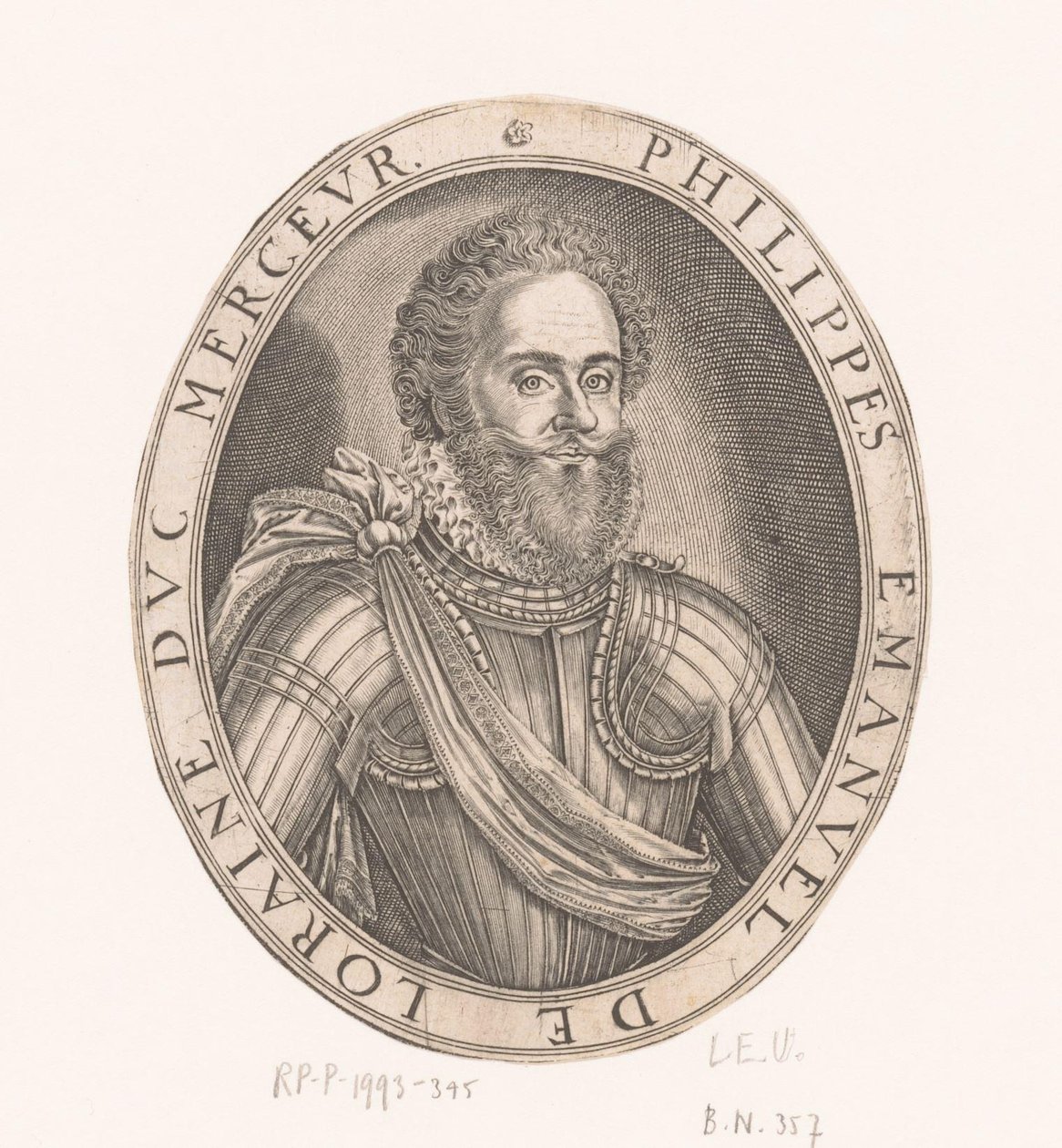 Porträt von Philippe-Emmanuel de Lorraine, Herzog von Mercoeur von Thomas de Leu