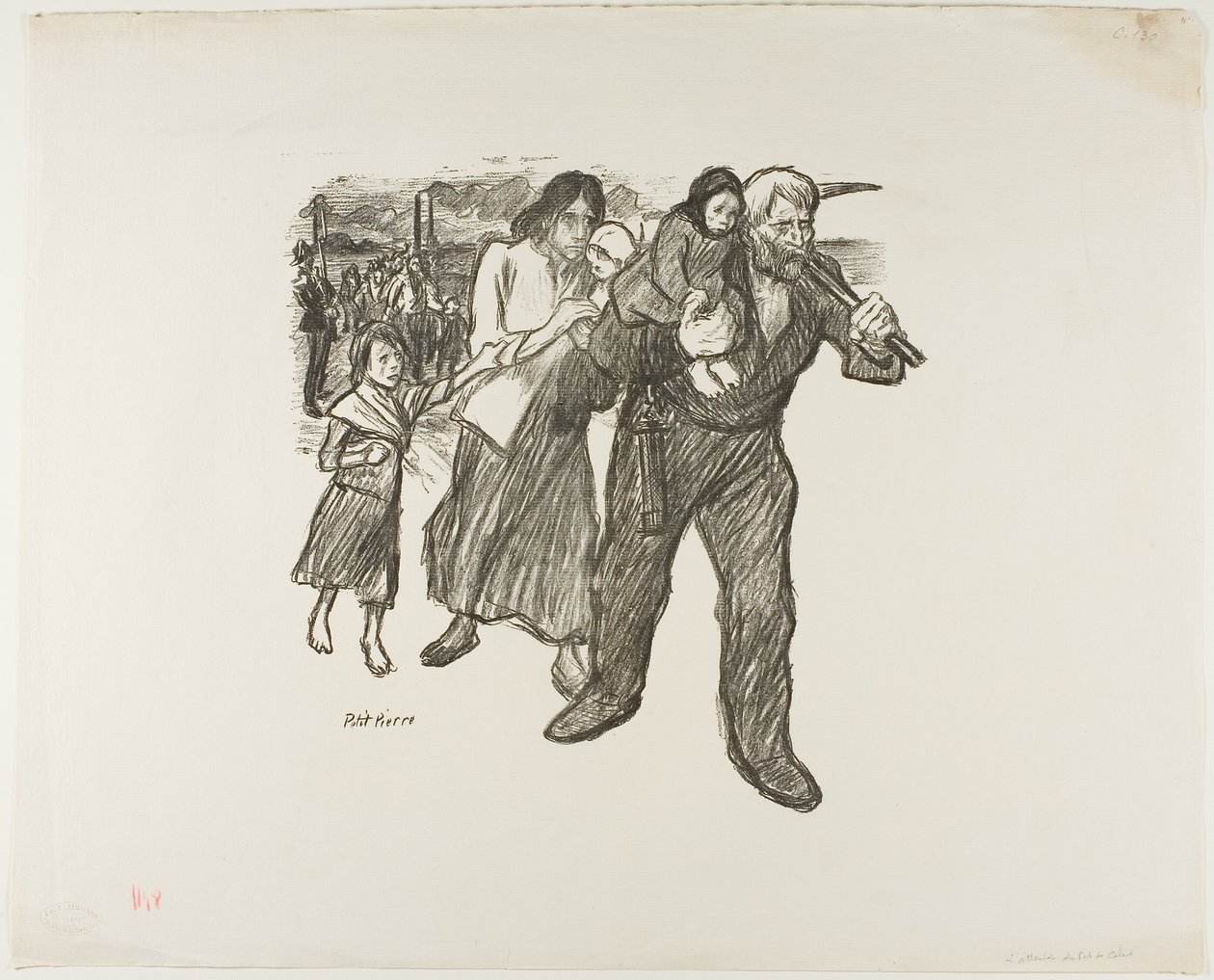 Empörung im Pas-de-Calais von Théophile Alexandre Pierre Steinlen