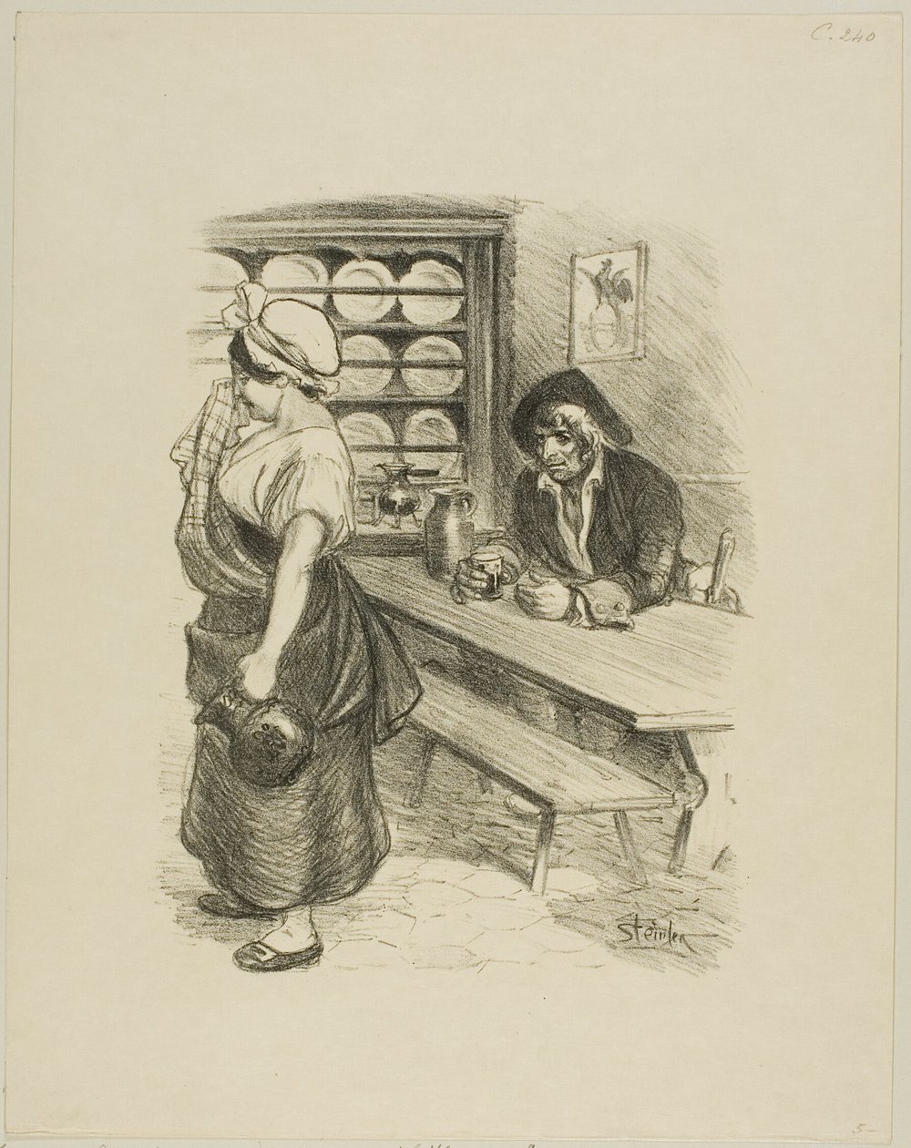 Die Rückkehr des Seemanns von Théophile Alexandre Pierre Steinlen