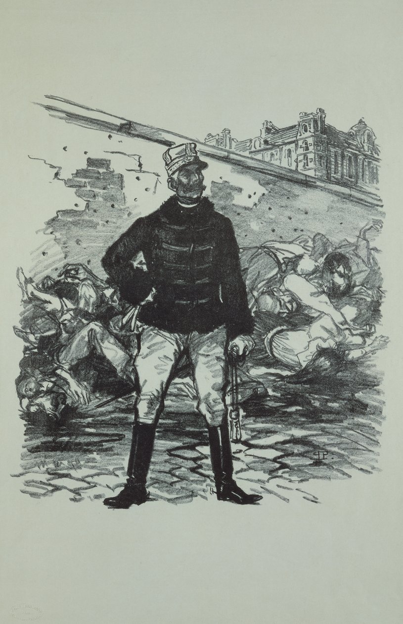 General Gaston Auguste (1830-1909) Marquis de Gallifet, in seiner ganzen Pracht von Théophile Alexandre Steinlen