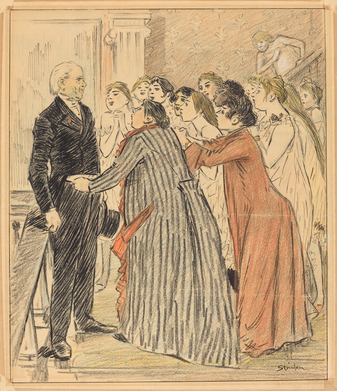 Das Abenteuer des alten Dekans, 1891 von Théophile Alexandre Steinlen