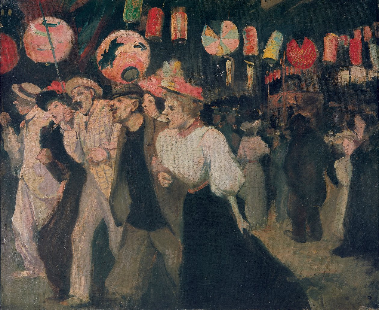 Der 14. Juli 1895 in Montmartre, 1895 von Théophile Alexandre Steinlen