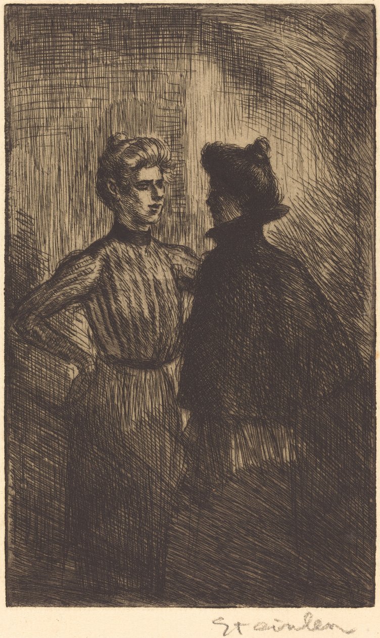 Die Begegnung, 1902 von Théophile Alexandre Steinlen