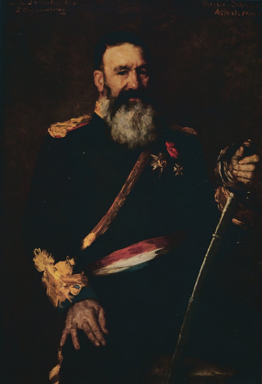 General Piet Joubert, Oberbefehlshaber der Niederländischen Südafrikanischen Republik, 1890. 1914 von Thérèse Schwartze
