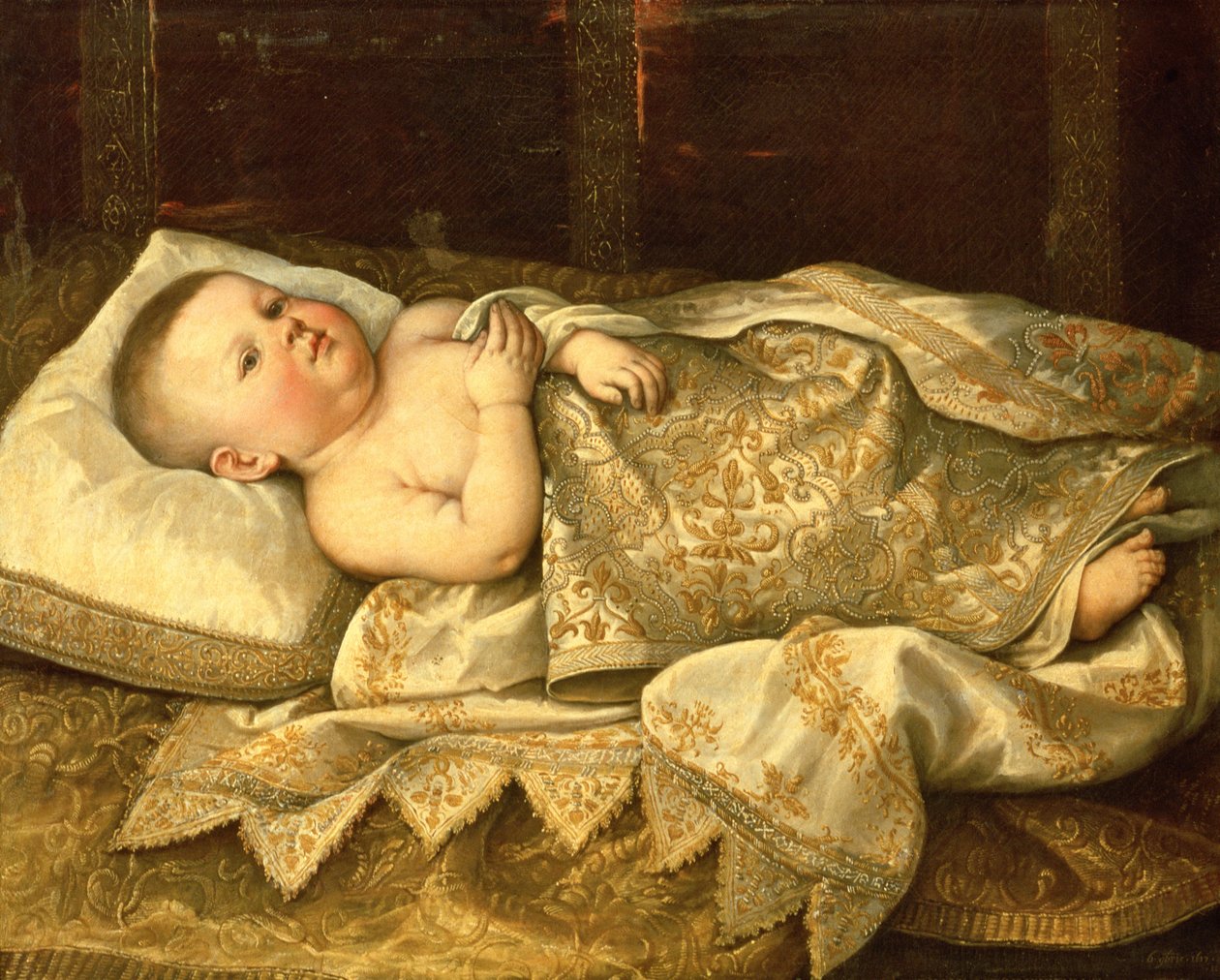 Porträt von Prinz Leopold de Medici als Baby von Tiberio di Tito