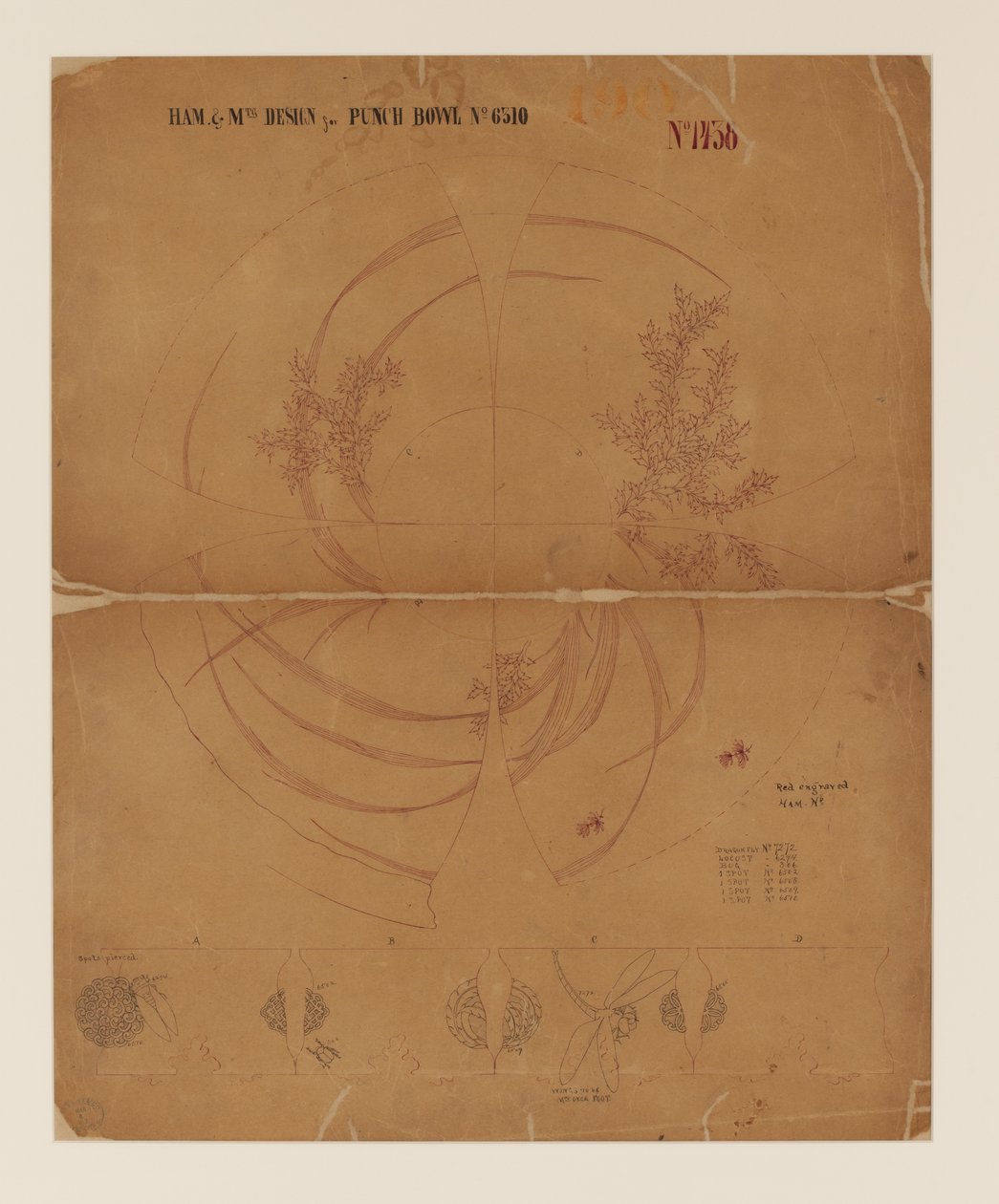 Studie für eine japanische Schale von Tiffany and Company