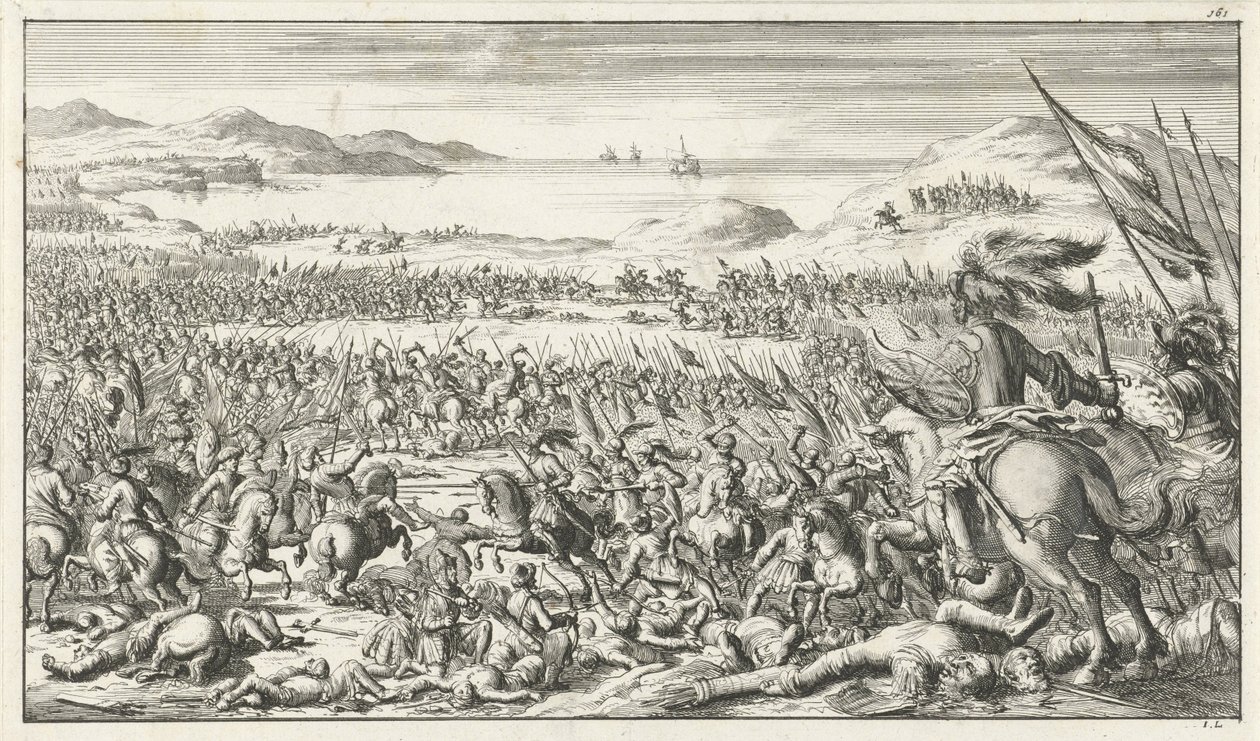 Die Schlacht von Ascalon am 12. August 1099 von Timotheus Ten Hoorn